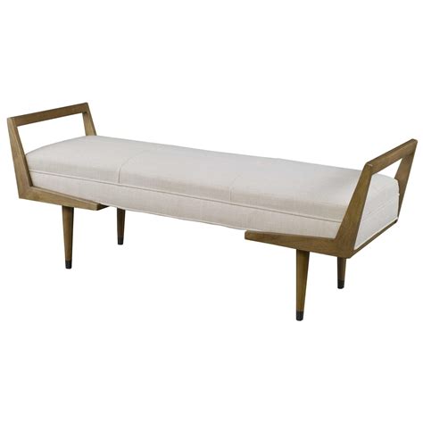 Uttermost Accent Furniture Benches Waylon Modern Ivory Bench