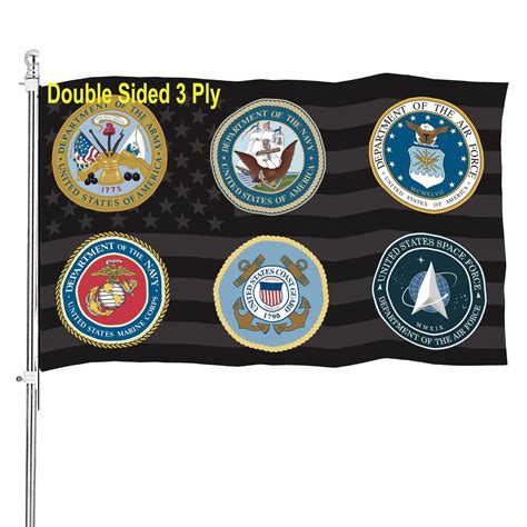 buy all branches 3x5 outdoor double sided we support our troops s army navy air force usmc duty
