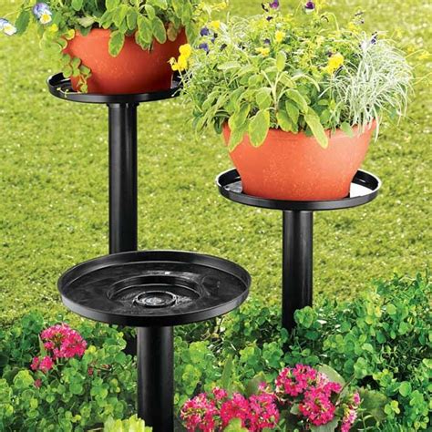 Stackable Planters Set Of 3 Stacking Planters Miles Kimball