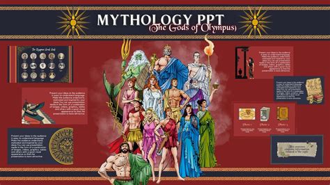 Mythology Themed Powerpoint Presentation Template The Gods Of Olympus