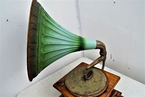 Horn Gramophone Record Player For Sale
