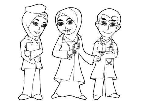 Cerita dari kalimantan tengah 2 : Mewarnai Gambar Dokter Muslimah | Mewarnai cerita terbaru ...