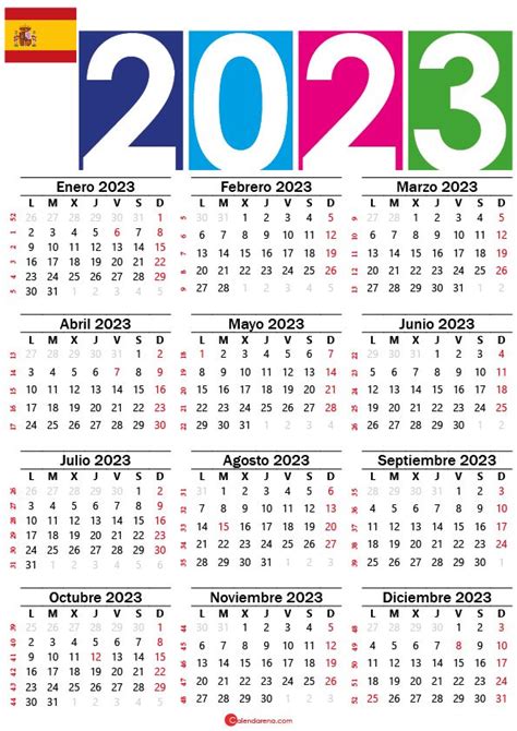 Calendario Con D As Festivos Almanaques Para Imprimir Calendario Calendario Para
