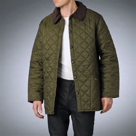 Barbour Quilted Jacket In Green For Men Olive Lyst