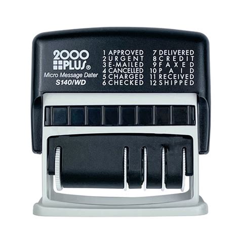 2000 Plus S140wd Self Inking Micro Message Dater Stamp