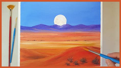 Colours Of The Desert🌵easy Simple Acrylic Painting For Beginners🎨easy