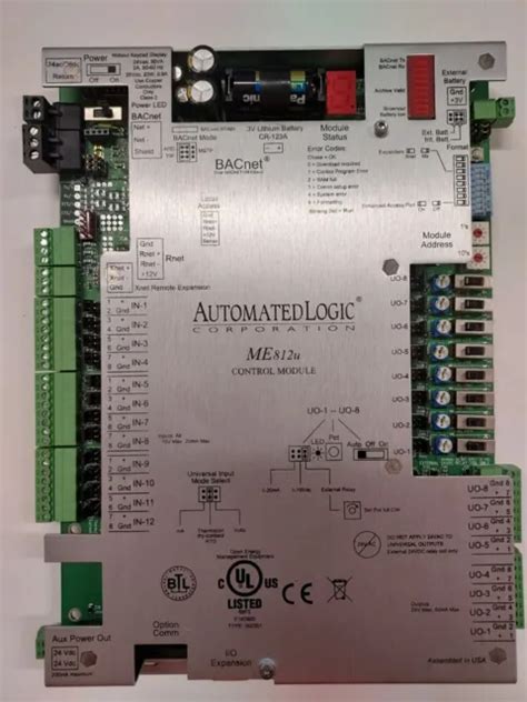 Alc Automated Logic Me812u Me Line Multi Equipment Controller Me 812u