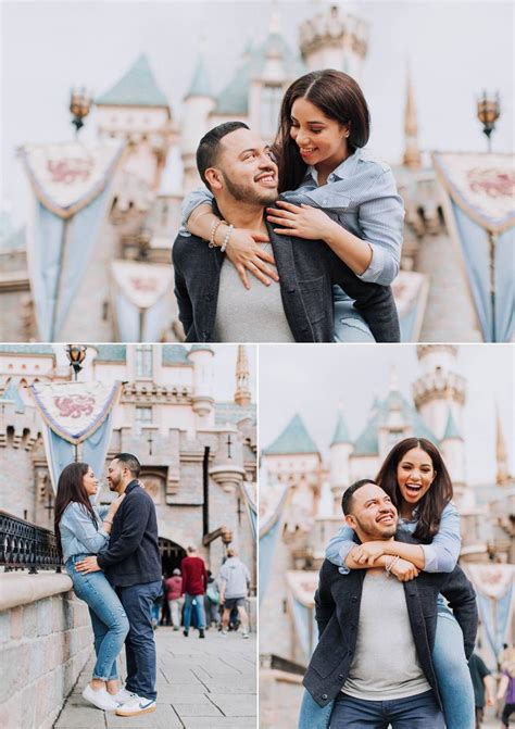 Disneyland Engagement Shoot With Adorable Couple At Disneyland In