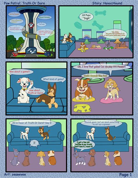 Paw Patrol Comic Truth Or Dare Pg By Kreazea On Deviantart The