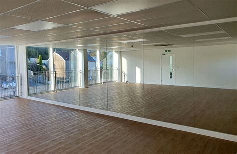 Fitted Dance Studio Wall Mirrors Swansea Coastal Glass And Glazing