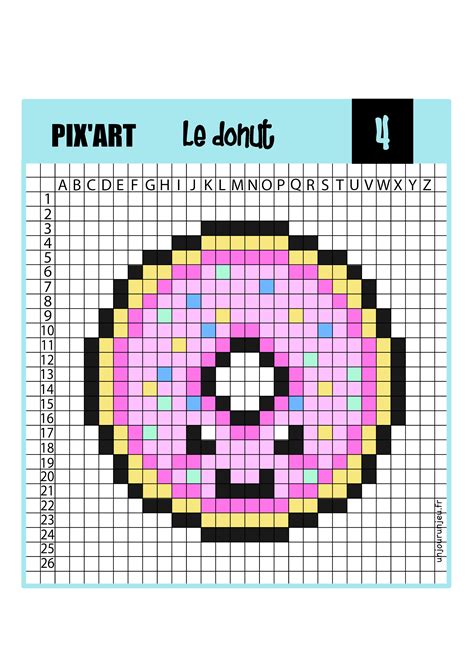 Modele Dessin Pixel Pixel Art Kawaii Dessin Facile Pour Les Enfants