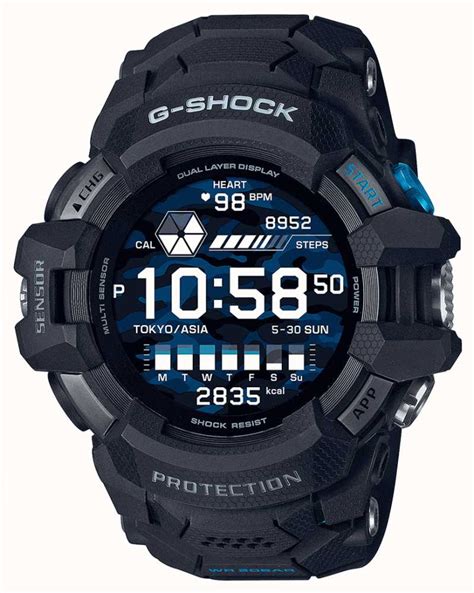 Casio G Shock 智能手表 G Squad Pro 蓝色细节 Gsw H1000 1er First Class Watches™ Hkg