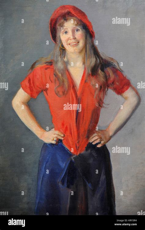 Christian Krohg 1852 1925 Norwegian Painter Portrait Of Oda Krohg
