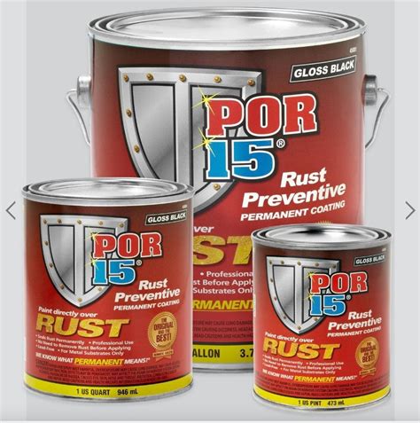 Por 15 Por 15 Rust Preventive Paint Gloss Black 946 Ml