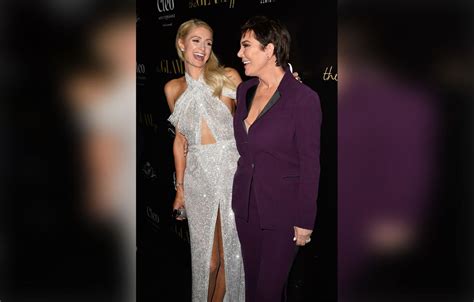 Paris Hilton And Kris Jenner Pose Together At The Glam App Launch Event