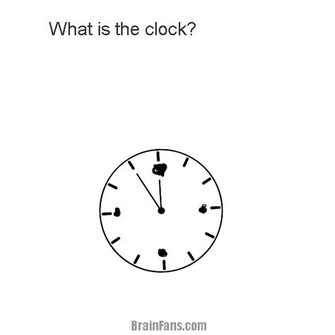 Clock Picture Logic Puzzle Brainfans