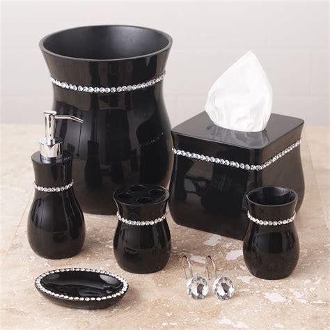 Black Rhinestone Bathroom Accessories They Can Create A Difference To