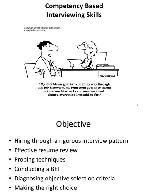 Competency Based Interviewing Skills Pdf Competence Human