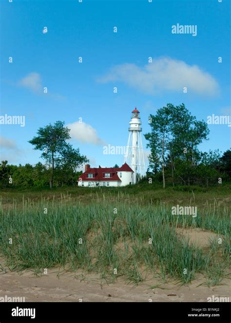 Rawley Point Lighthouse Lake Michigan Point Beach State Forest Two