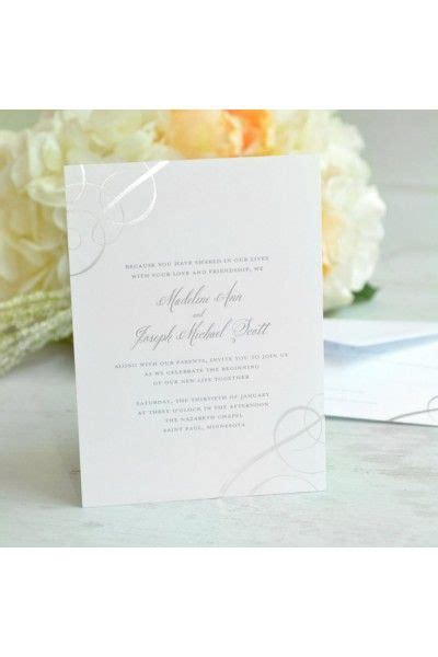A state of the art specialty. Silver Foil Swirls Print at Home Invitation Kit | Wedding invitation kits, Make your own wedding ...