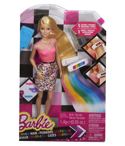 Barbie Rainbow Hair Doll Buy Barbie Rainbow Hair Doll Online At Low Price Snapdeal