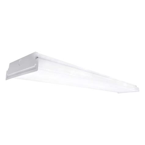 Commercial Electric 4 Ft 5600 Lumens Square Lens Integrated Led White