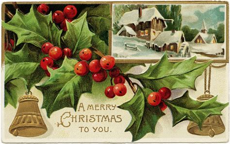 Old Fashioned Merry Christmas Clip Art Library