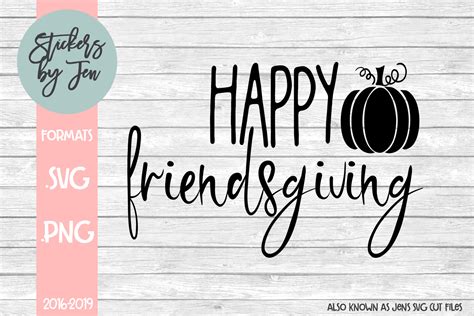 Happy Friendsgiving SVG Graphic by Jens Svg Cut Files - Creative Fabrica
