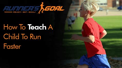 How To Teach A Child To Run Faster Speed Training For Kids Runners