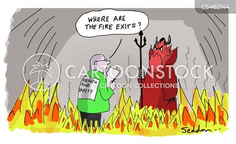 Fire Exit Cartoons And Comics Funny Pictures From Cartoonstock