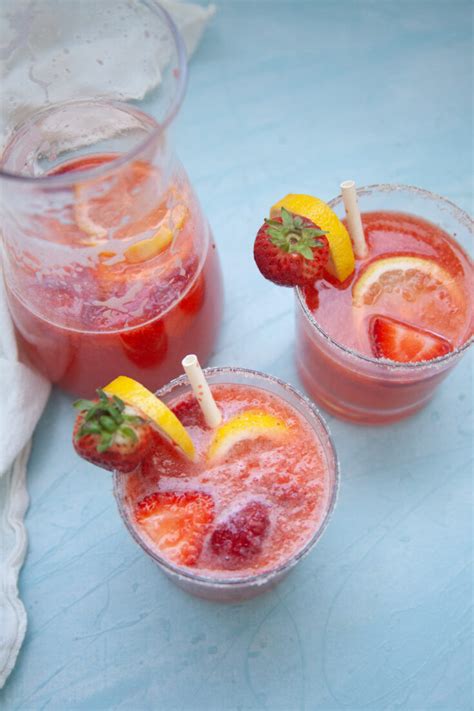 Strawberry Lemonade Mocktail Non Alcoholic Joyfully Mad