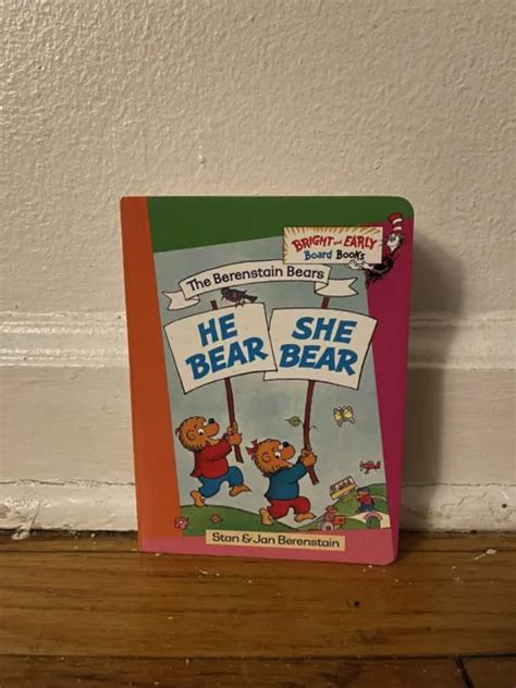 Bright And Early Board Books He Bear She Bear By Stan And Jan Berenstain In Hand 2499 Picclick