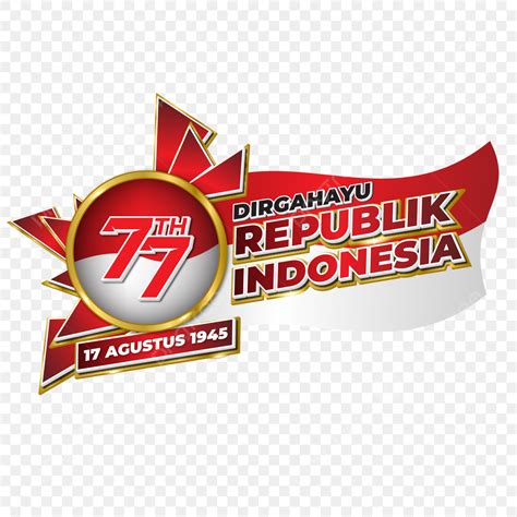 Dirgahayu Indonesia Vector Design Images Dirgahayu Republik Indonesia 77 Th Greetings Sign