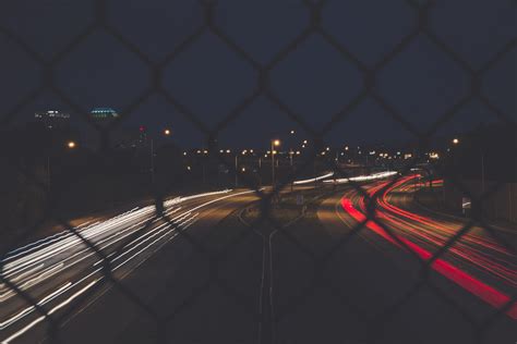 Free Images Light Blur Barbed Wire Traffic Street Night Highway