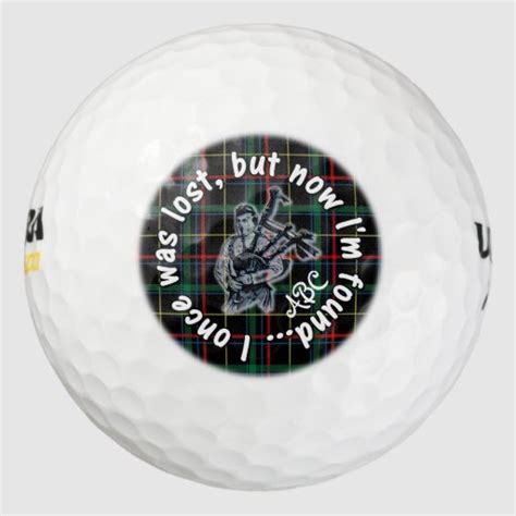 I Once Was Lost But Now Im Found Fun Golfball Golf Balls Zazzle