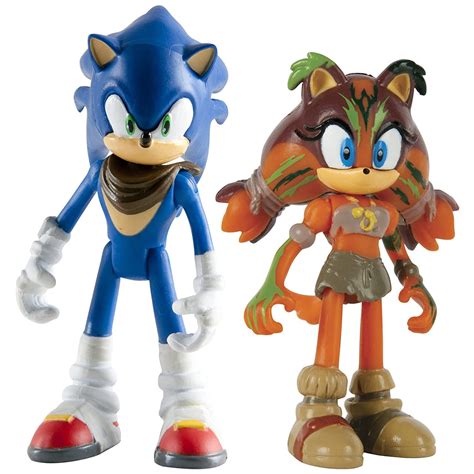 Sonic Boom Small Figure 2 Pack Sonic And Sticks