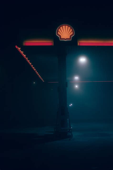 Gas Station At Night · Free Stock Photo