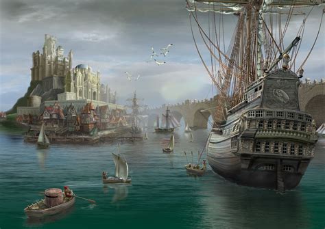 Harbour By Yuriplatov On Deviantart Fantasy