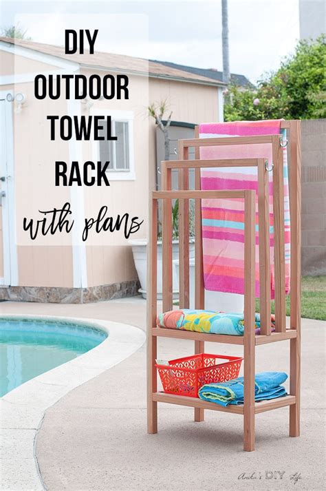 How To Build A Diy Outdoor Towel Rack Plans Anikas Diy Life