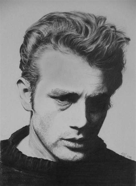 James Dean Drawing By Mike Oconnell