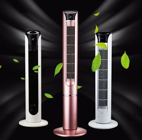 Lk1386 Mute Bladeless Tower Fan Floor Stand Electric Cooling Fan Home