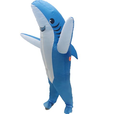 Inflatable Costumes For Adults Blow Up Shark Costume Allonesie
