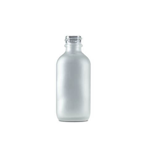The Bottle Depot 2 Oz Clear Frosted Boston Round Glass Bottle For Sale