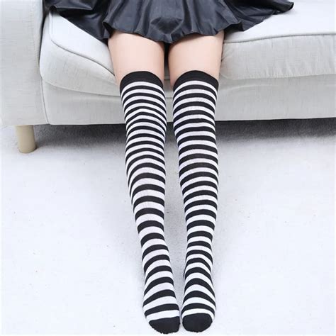 winter cotton thigh high stockings for women plus size over the knee long leg warmers medias