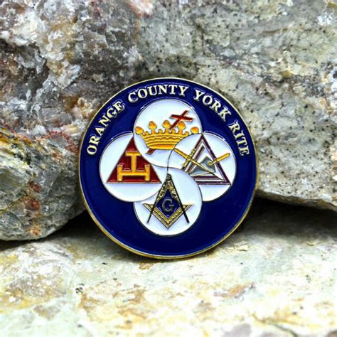 Masonic Lapel Pins Badge Mason Freemason B69 Orange County York Rite Ebay