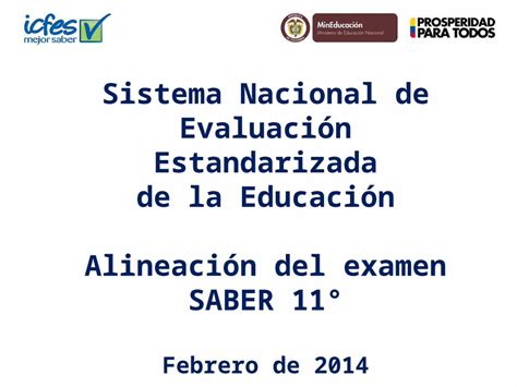 Pptx Sistema Nacional De Evaluación Estandarizada De La Educación