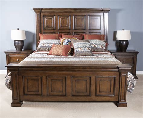 Liberty Furniture Big Valley Queen Panel Bed In Brownstone 361 Br Qpb