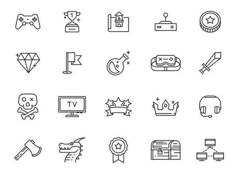 20 Gaming Vector Icons Part 1