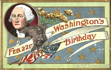 Feb 22nd Washingtons Birthday Presidents Day