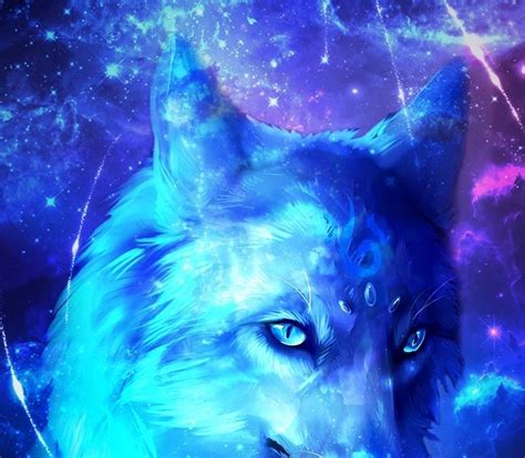 Epic Galaxy Wolf Wallpaper With Wings Fury Anime Galaxy Wolf